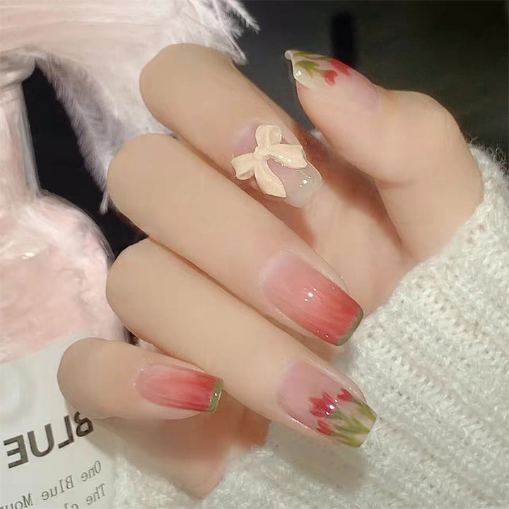 Glamorous Heart Nail Tips Kalsten