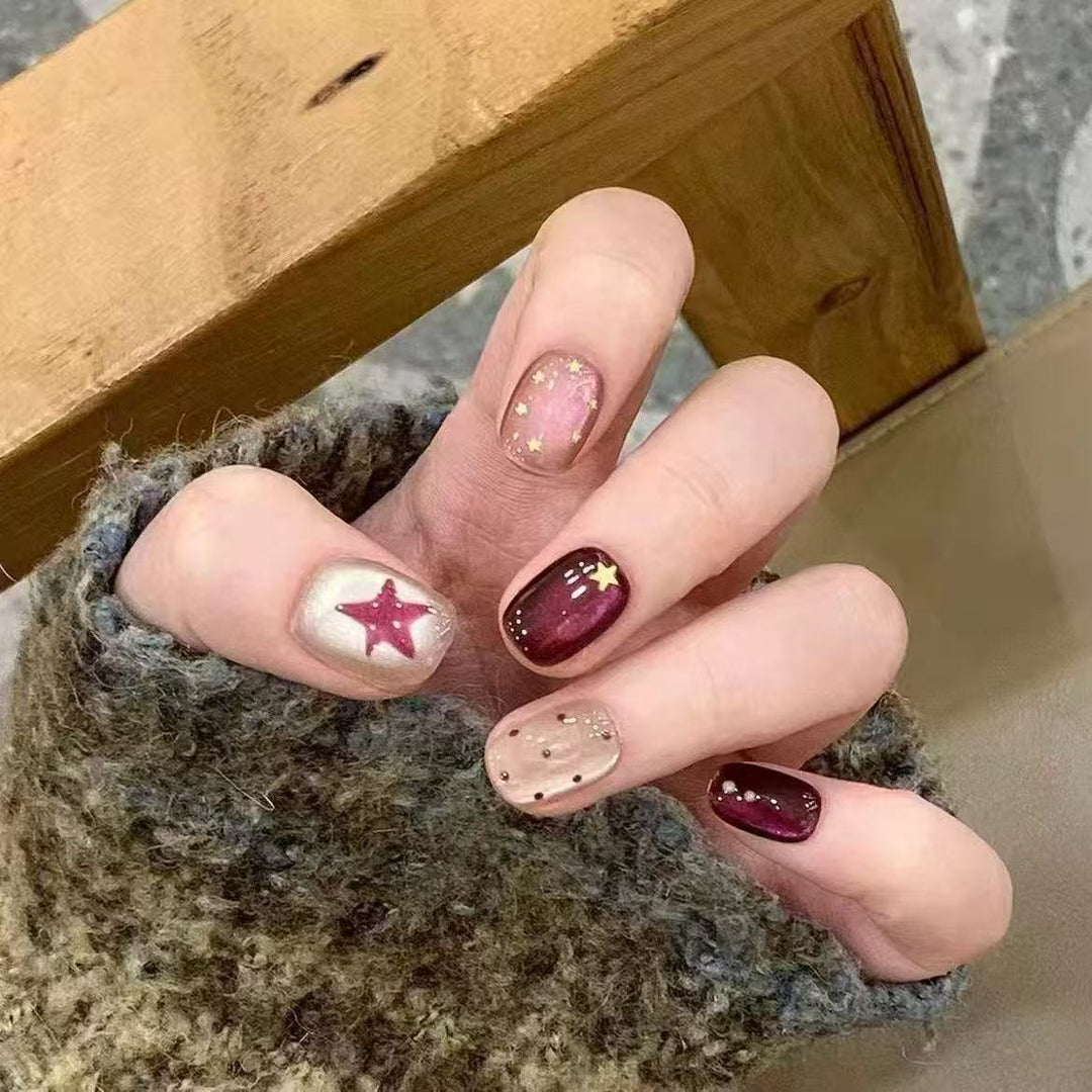 Elegant French Tip Press-On Nail Set Kalsten