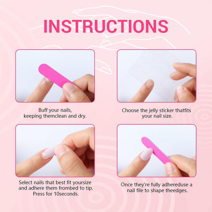 Artificial nails with elegant decorations Kalsten