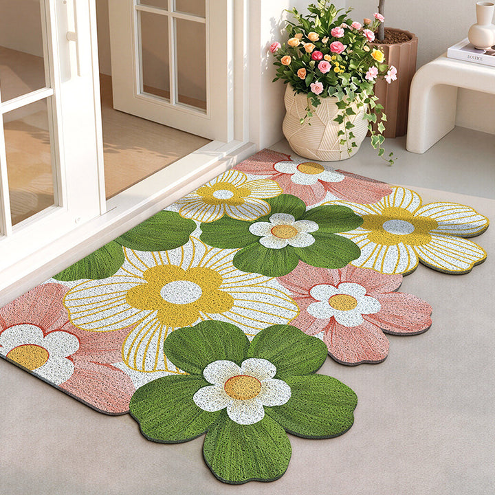Floral Patterned Indoor Area Mat Kalsten