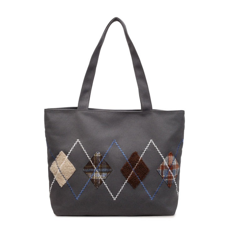 Decorative Patterned Canvas Tote Bag Kalsten