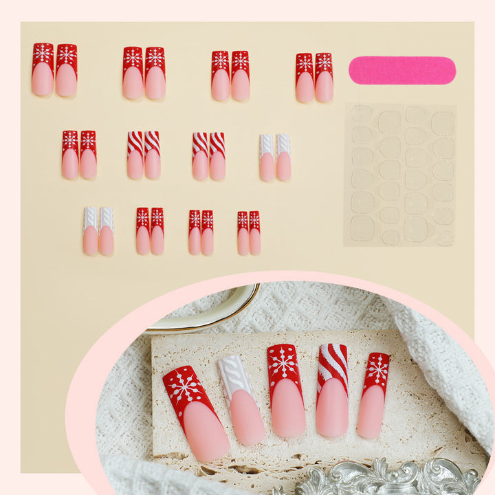 Festive Holiday Press-On Nail Art Set Kalsten