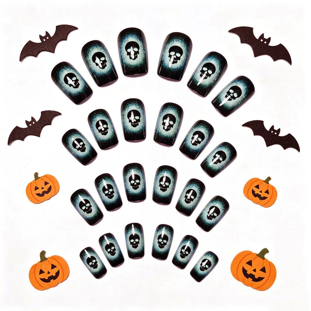 Artifical nails with creative skull design Kalsten