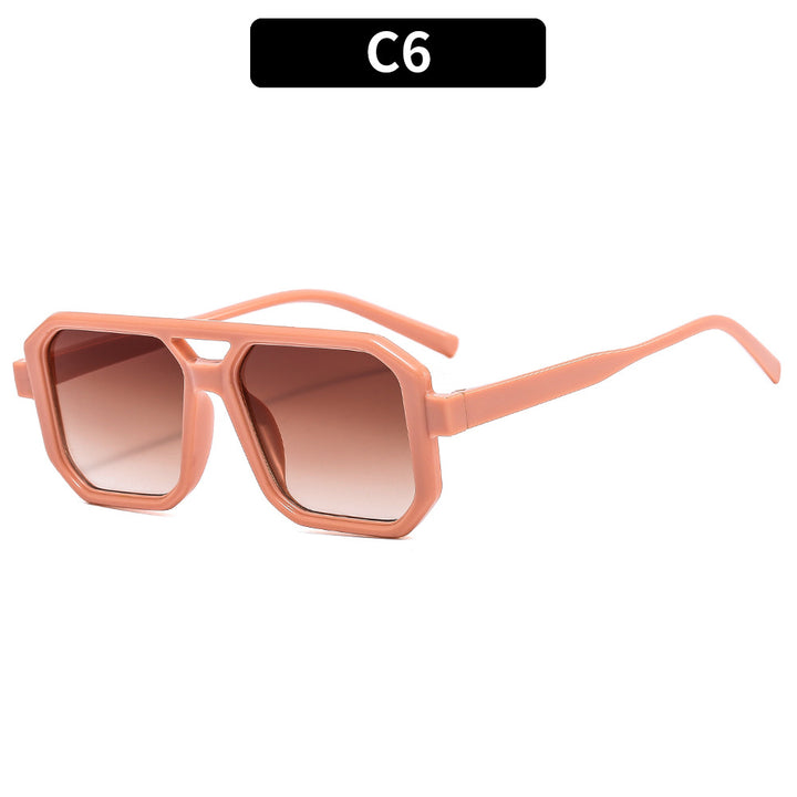 Bold Geometric Frame Sunglasses