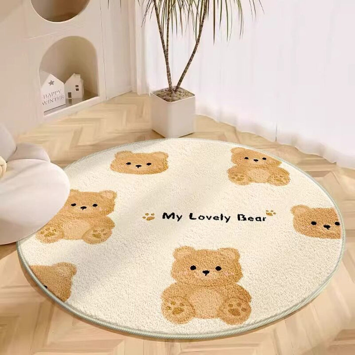 Plush Cartoon Dog Area Rug
