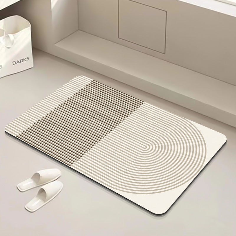 Modern Geometric Bath Mat Kalsten