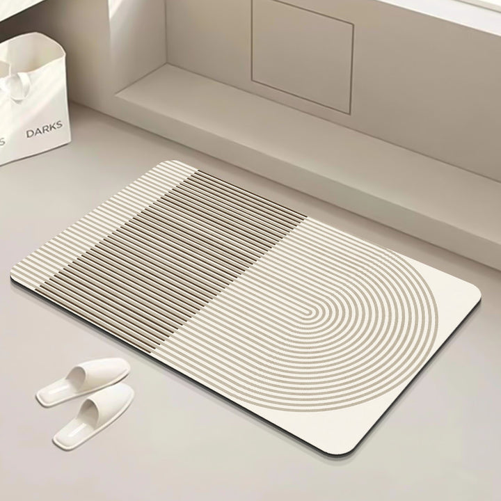 Modern Geometric Bath Mat Kalsten
