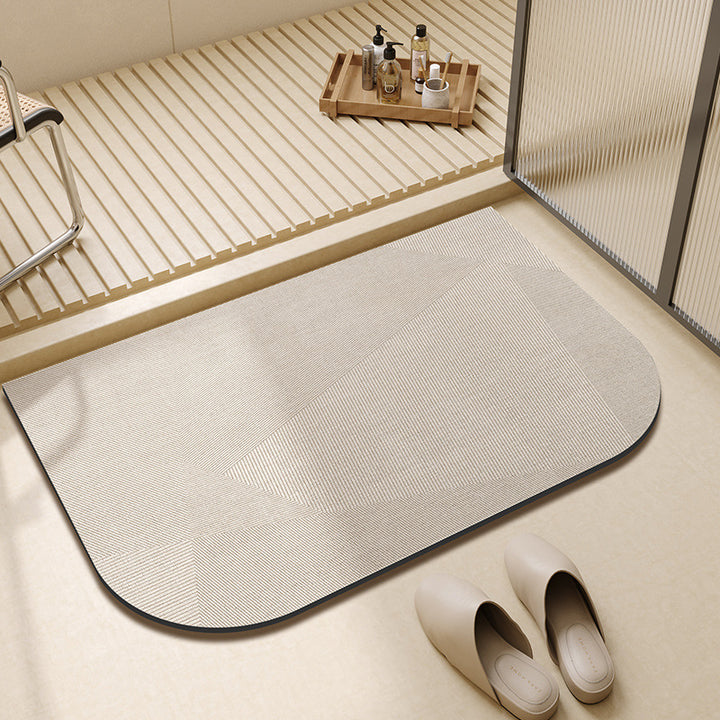 Vintage-Inspired Floral Printed Bath Mat