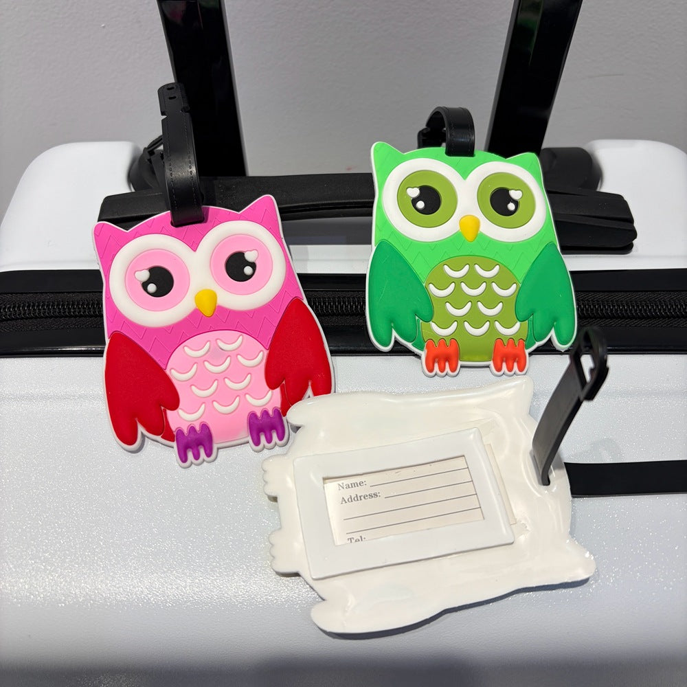 Owl-Themed Luggage Tag Kalsten
