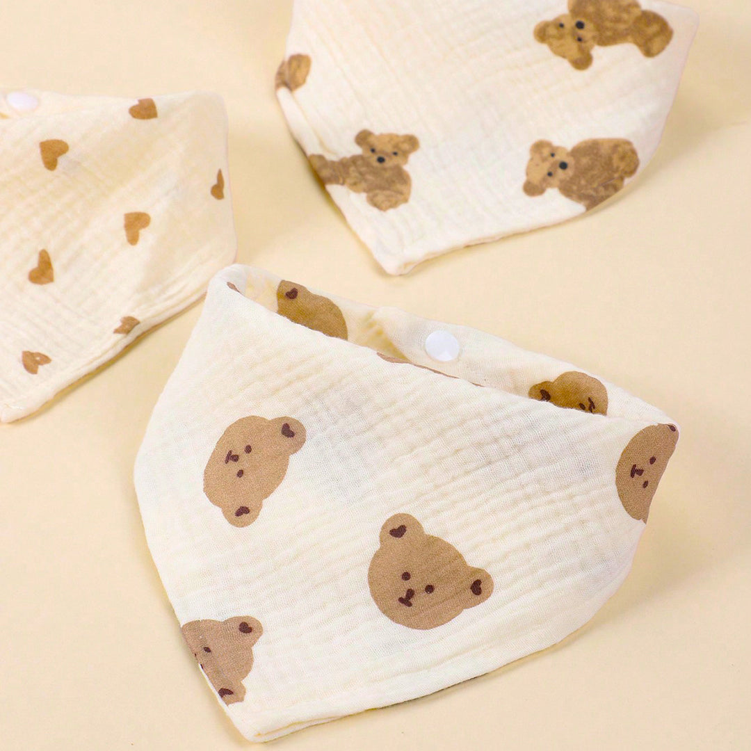 Soft Cotton Baby Bandana Bib Set kalsten