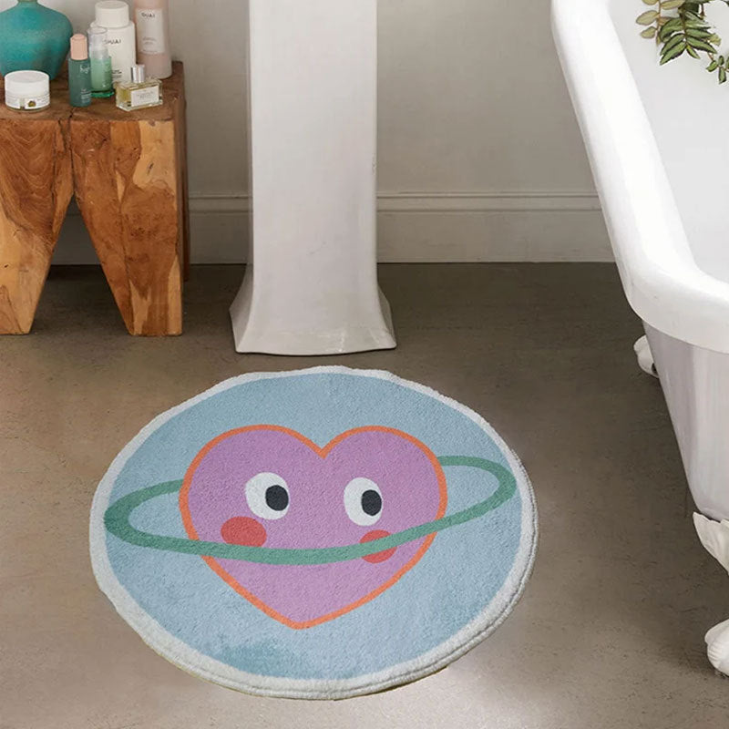 Heart-Shaped Bath Mat
