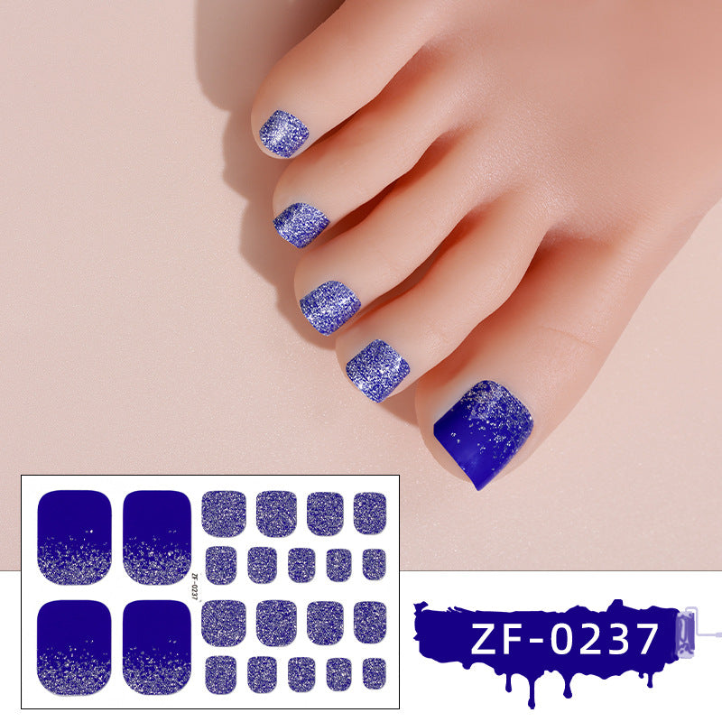 Sparkling Glittery Toenail Wraps