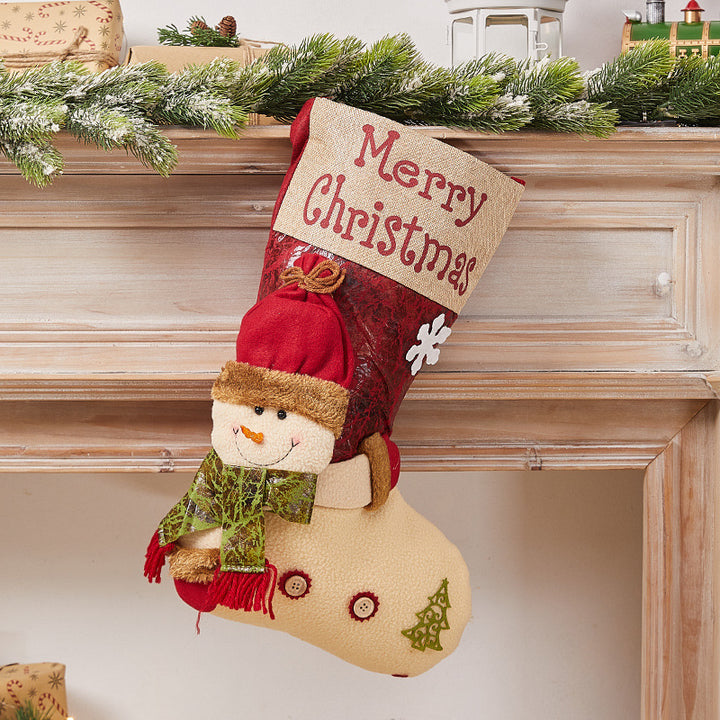 Festive Christmas stocking with nostalgic design Kalsten