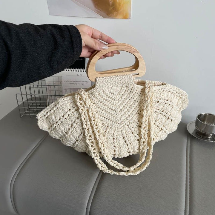 Handbag with wooden handles Kalsten