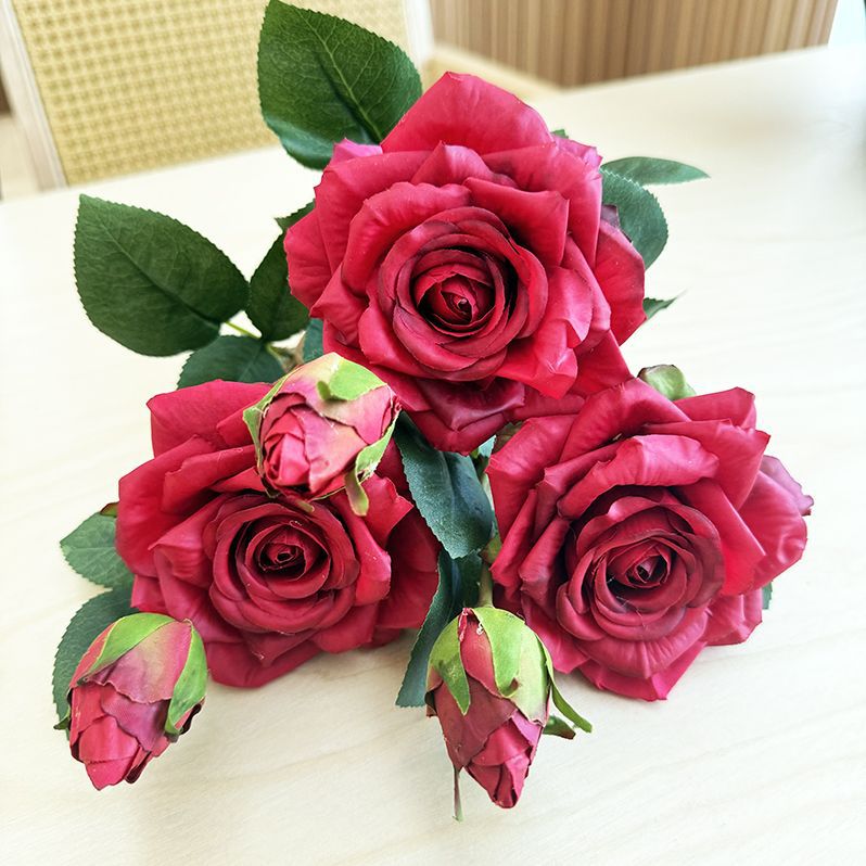 Realistic Artificial Rose Floral Arrangement