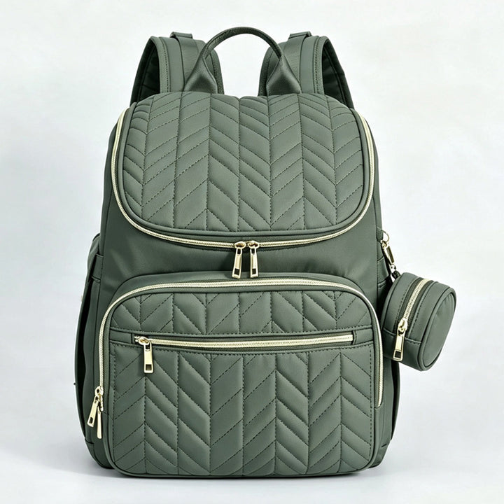 Elegant Multi-Functional Quilted Backpack Kalsten