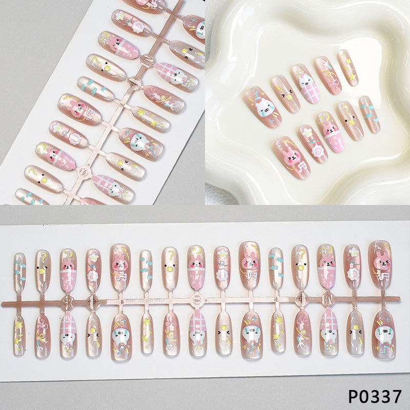 Playful Animal-Themed Press-On Nail Art Kalsten
