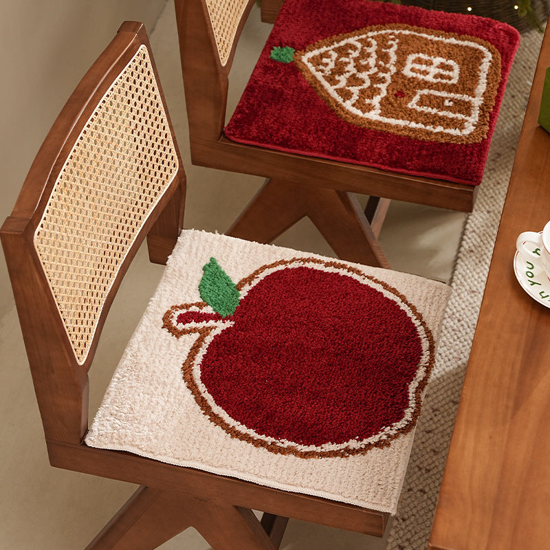 Tufted Christmas placemat with gingerbread house motif Kalsten