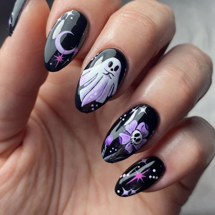 Halloween-Themed Gel Nail Art Set Kalsten
