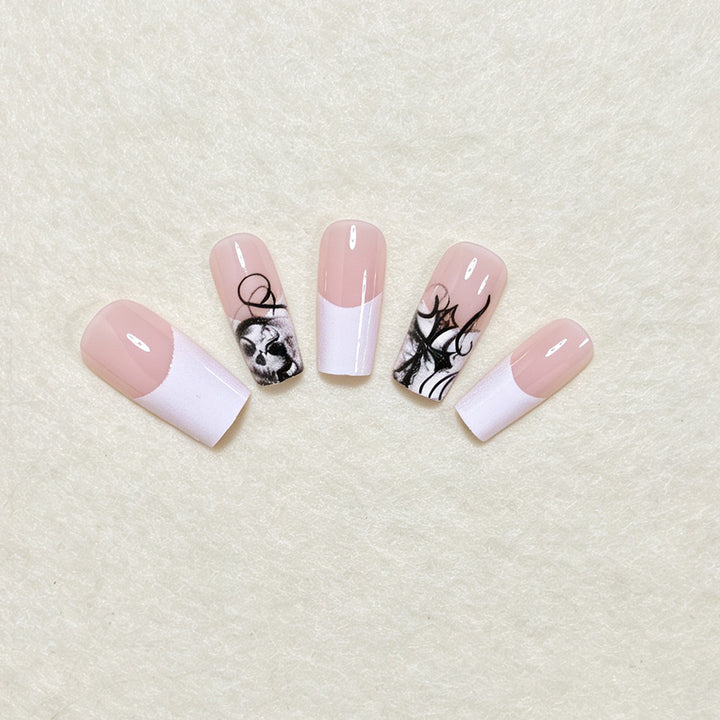 Artistic Skull Nail Art Tips Kalsten