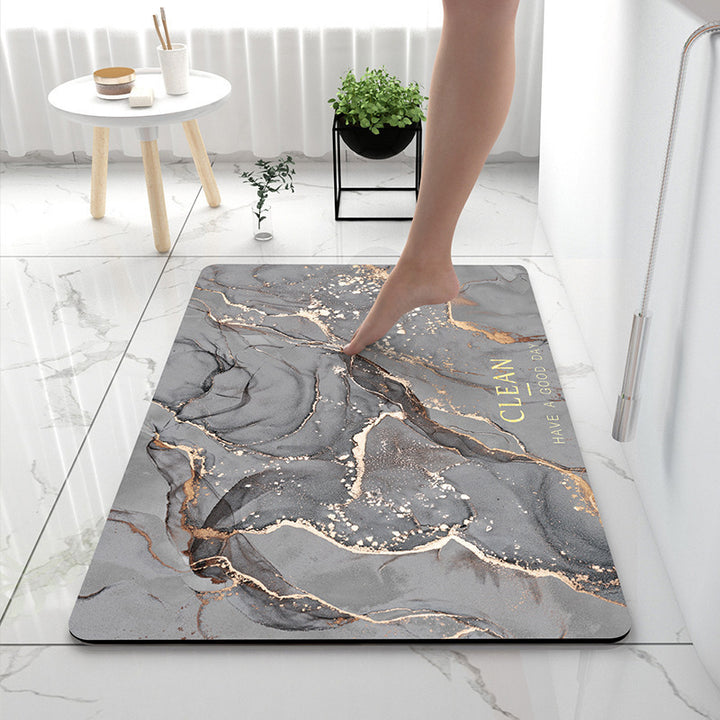 Luxurious Marble Pattern Bath Mat Kalsten