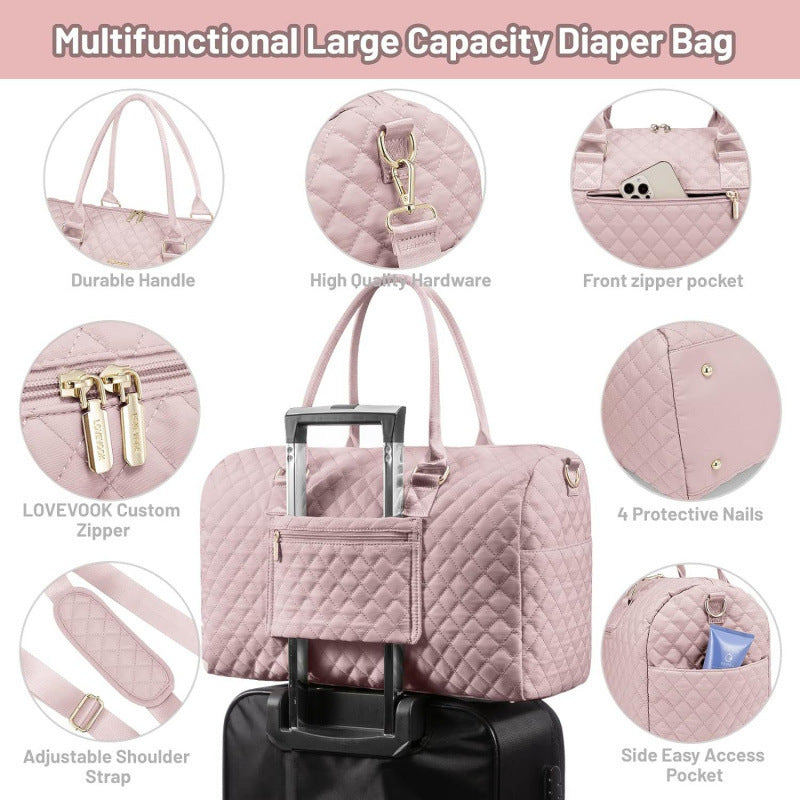 Sophisticated Quilted Travel Tote Set Kalsten