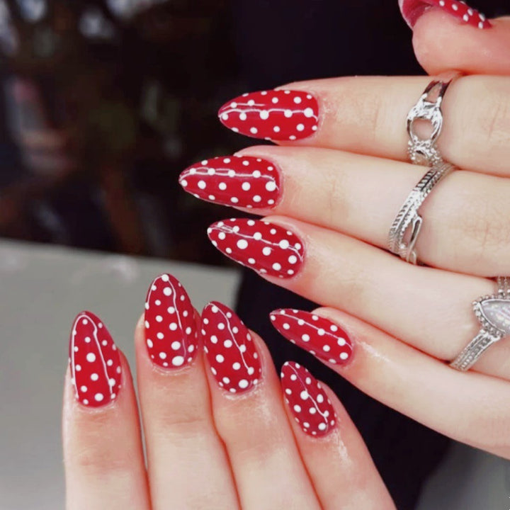 Premium Polka Dot Press-On Nail Set Kalsten