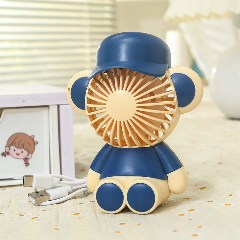 Ladies Portable Handheld Fan in Cute Monkey Design Kalsten