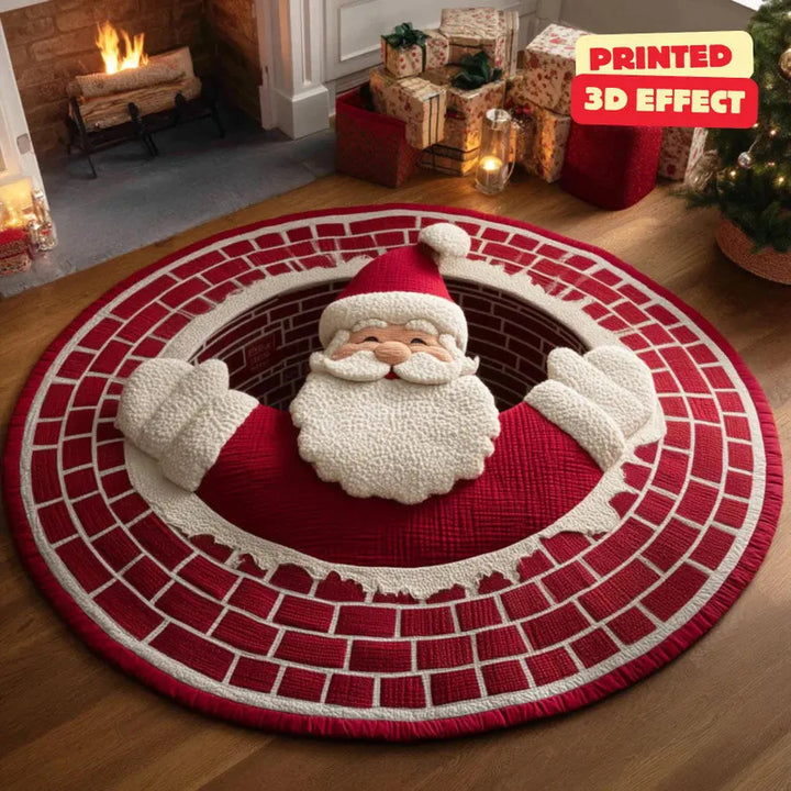 Festive 3D Illusion Area Rug