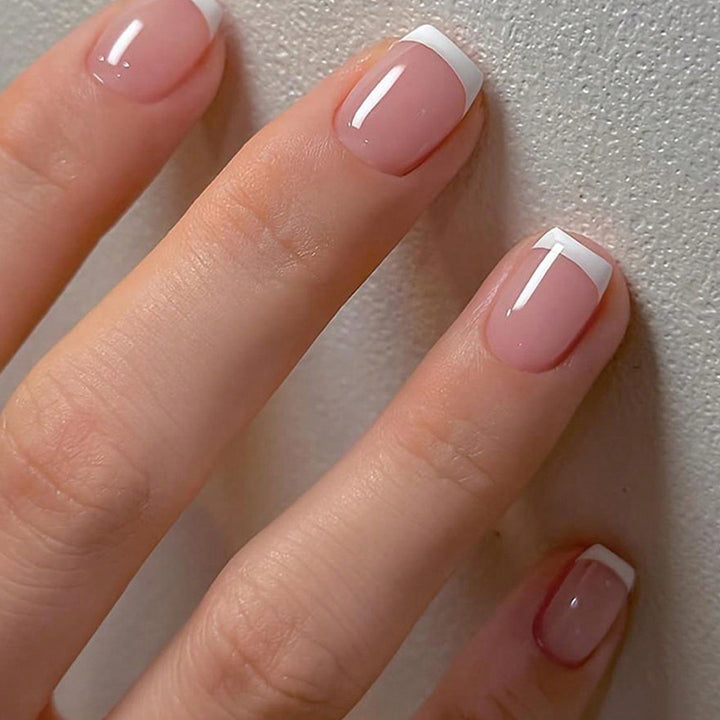 Elegant French Tip Nail Extensions Kalsten