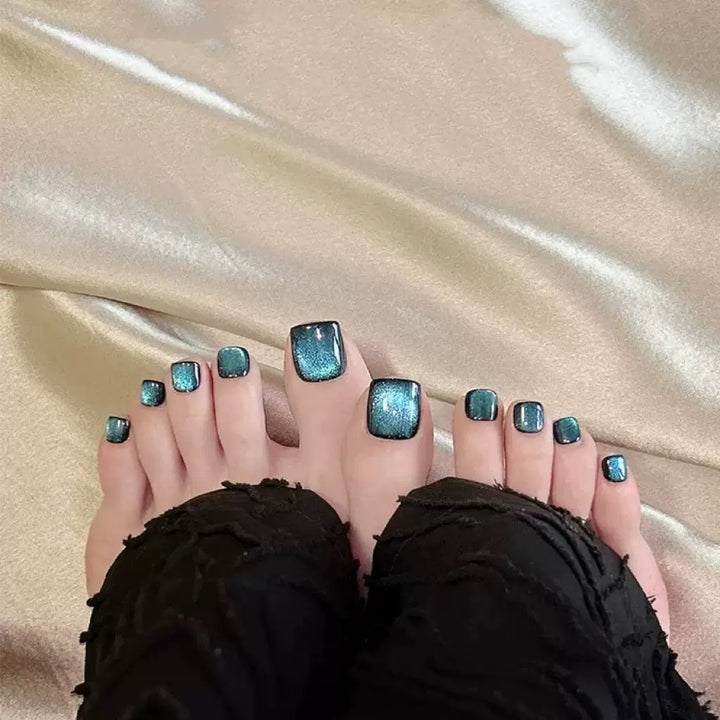 Decorative Rhinestone Press-On Toe Nails Kalsten