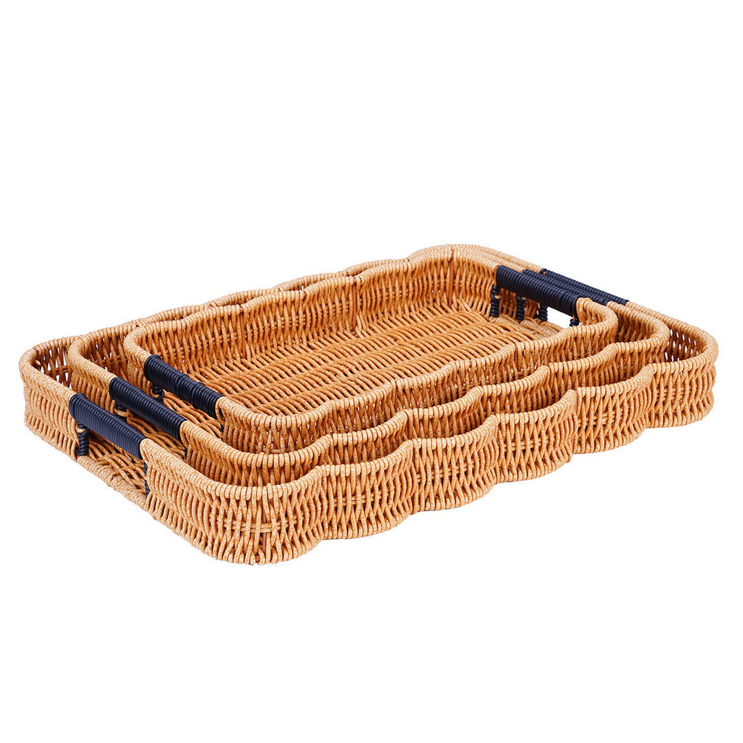 Woven Decorative Serving Tray Kalsten