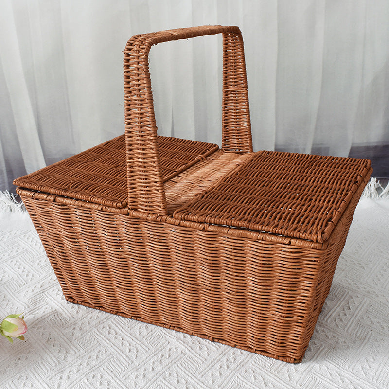 Handcrafted Woven Picnic Storage Basket Kalsten