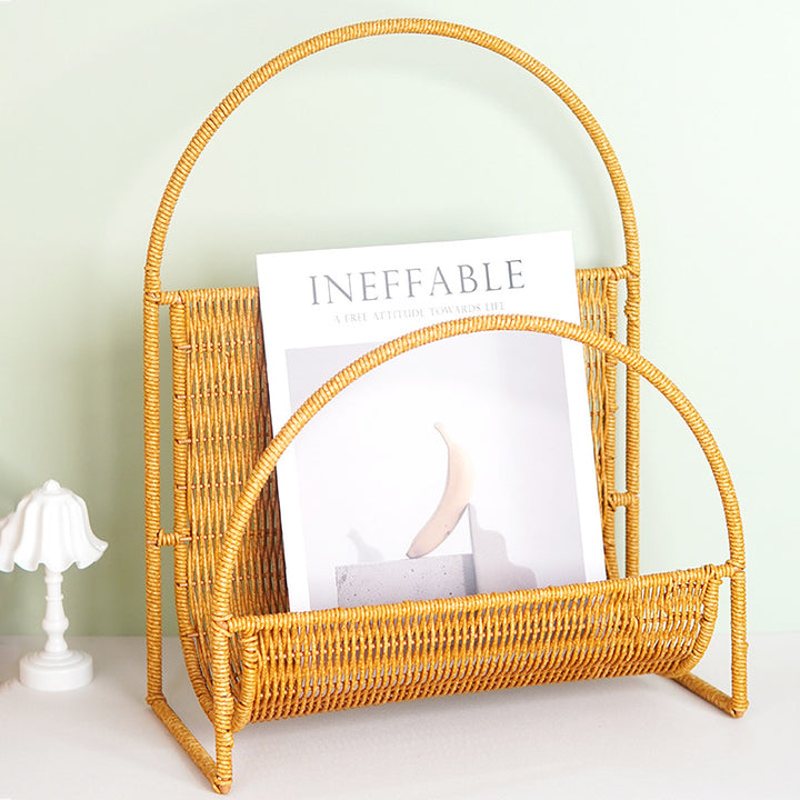 Stylish Woven Magazine Rack Kalsten