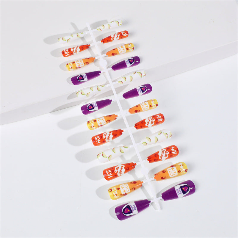 Creative artificial nails with colorful and unique designs Kalsten
