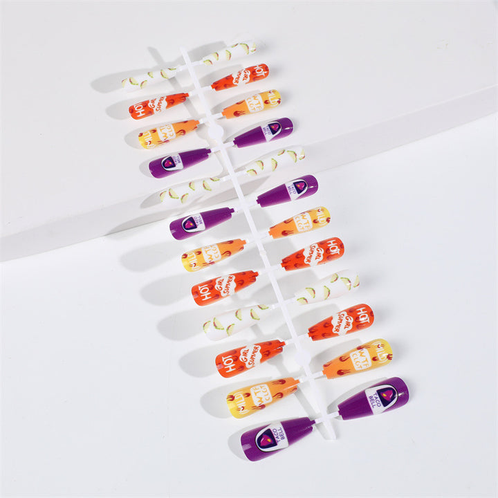 Creative artificial nails with colorful and unique designs Kalsten
