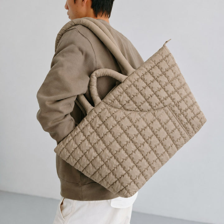 Quilted Padded Tote Bag
