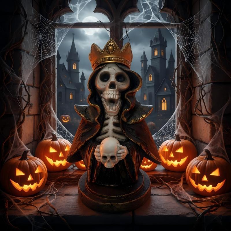 Decorative skull statue Kalsten