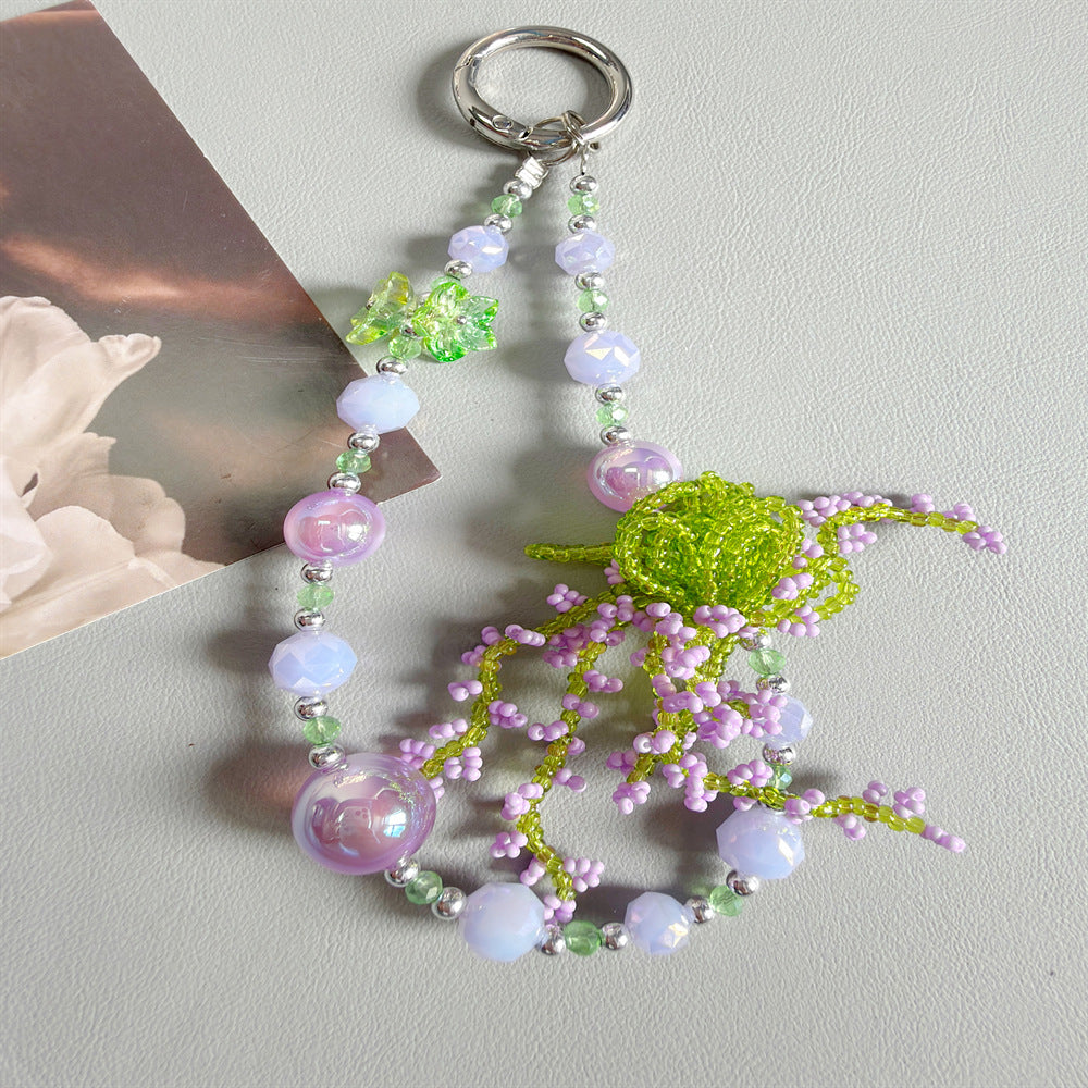 Floral Acrylic Charm Keychain Kalsten