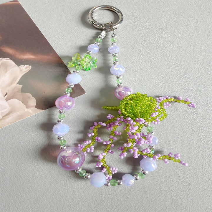 Floral Acrylic Charm Keychain Kalsten