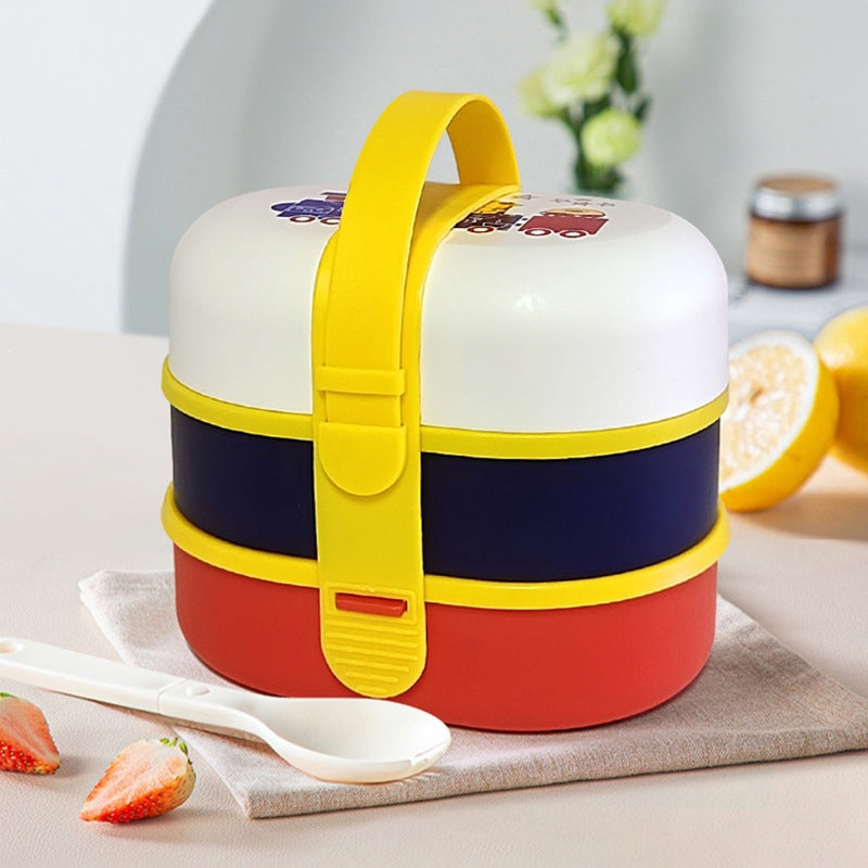 Multi-Tiered Portable Snack Storage Container
