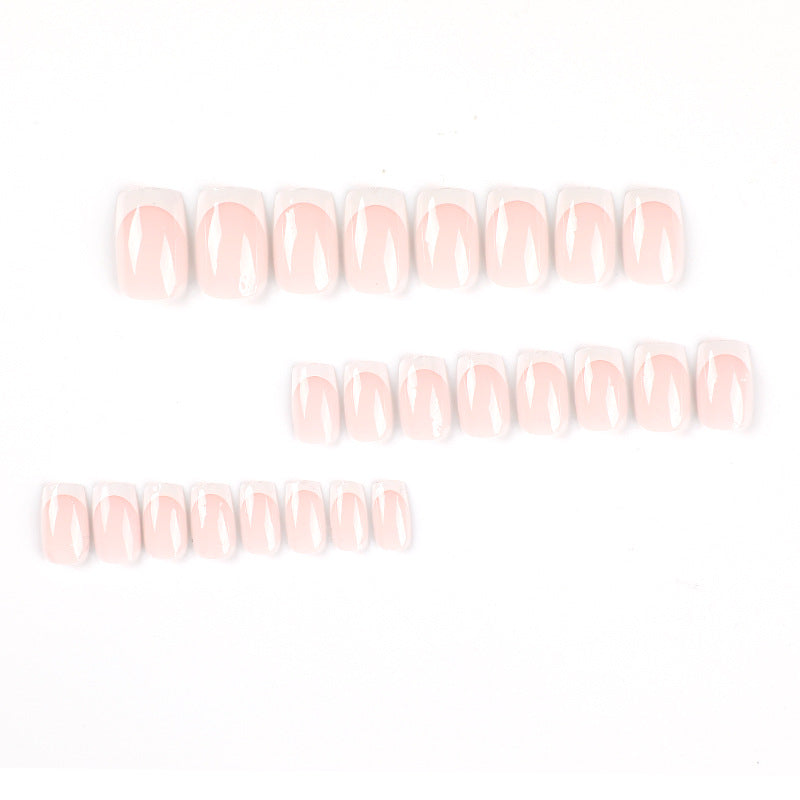Elegant Nail Extensions with French Design Kalsten
