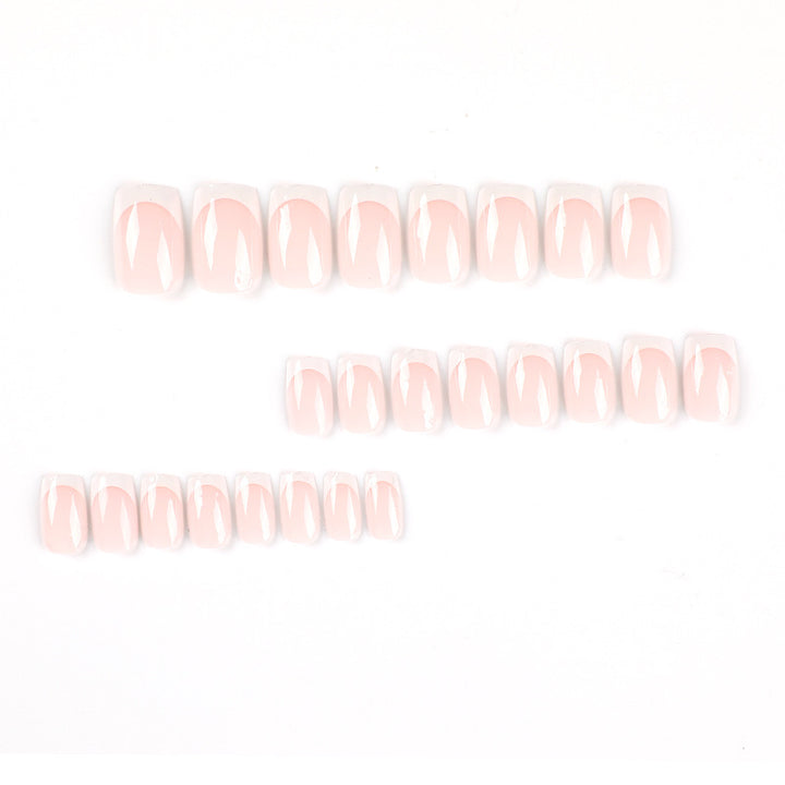 Elegant Nail Extensions with French Design Kalsten
