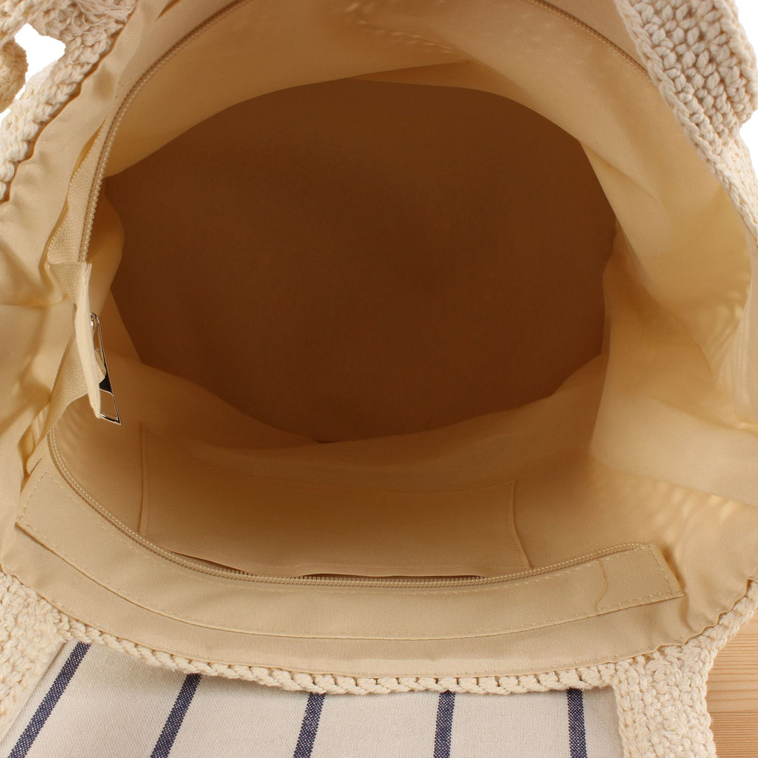 Hand-knotted tote bag with airy structure Kalsten