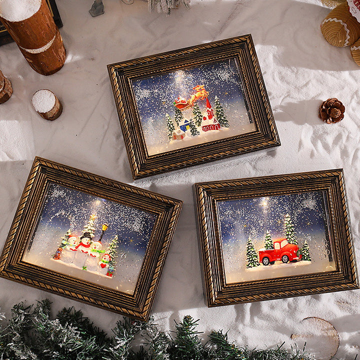 Decorative Christmas motif with snowmen Kalsten