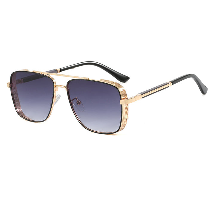 Women's fashionable square sunglasses with luxurious metal accents Kalsten