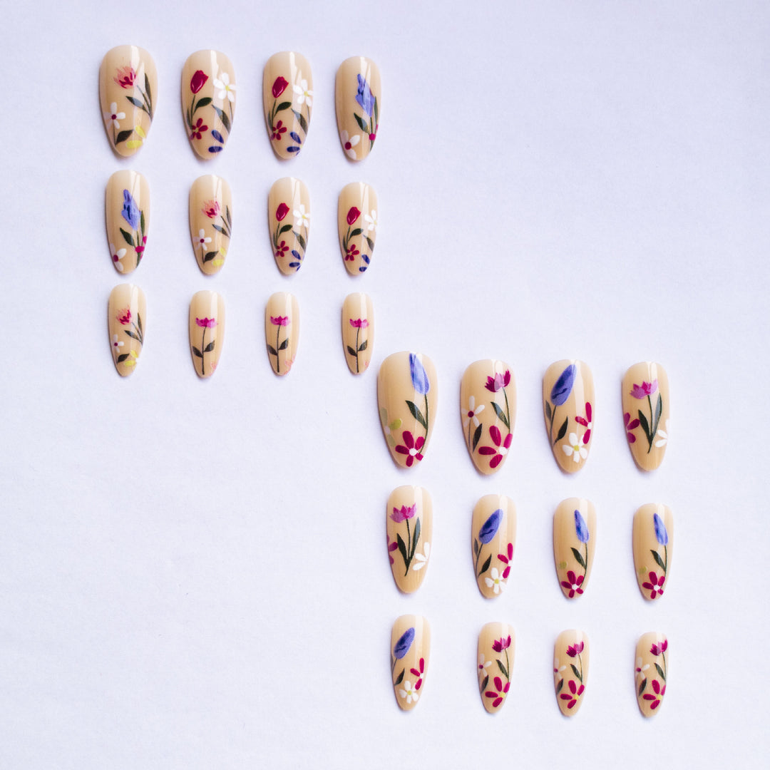 Floral Art Nail Decoration Set
