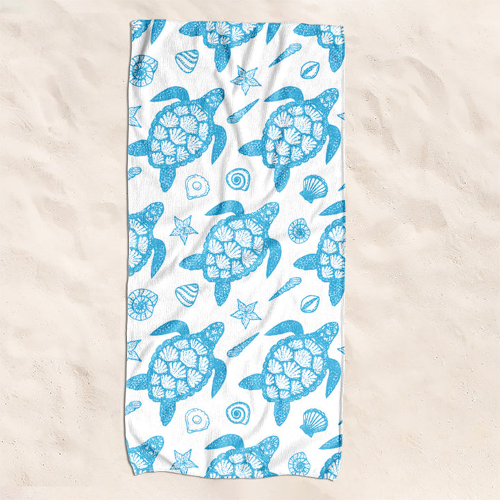 Beach towel with creative turtle pattern Kalsten