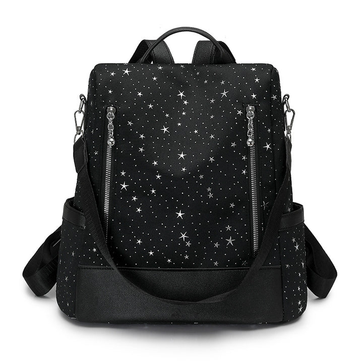 Star Patterned Multi-Pocket Backpack Kalsten
