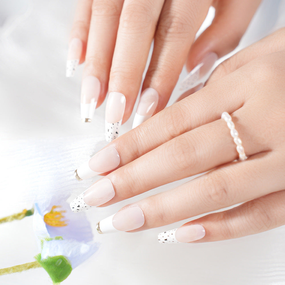 French Tip Decorative Nail Set Kalsten